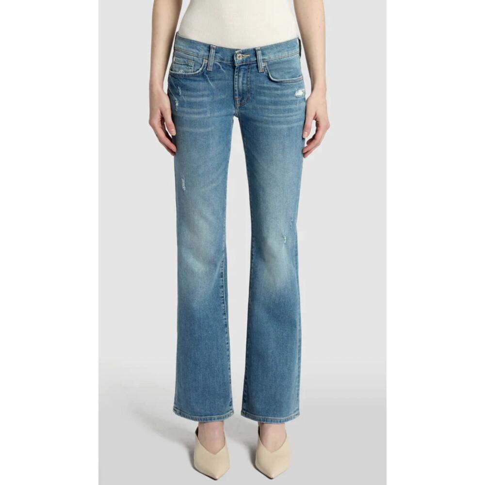 Anthropologie Jeans 14 Bootcut Mid Rise Stretch Denim Medium Wash EUC